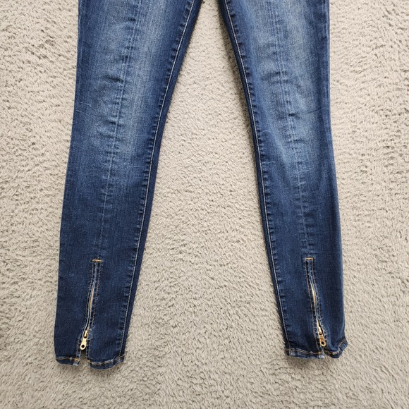 FRAME Jeans Denim Le Skinny de Jeanne Women 28 (Fits 26x28) Napa Stretch Zip Leg - Picture 4 of 14
